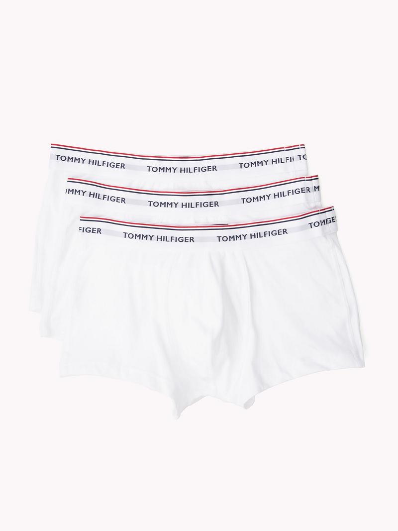 Férfi Tommy Hilfiger Premium essentials low rise trunk 3pk Trunks Fehér | HU 1310EBC